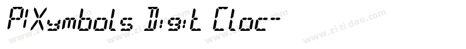 PIXymbols Digit Cloc字体转换